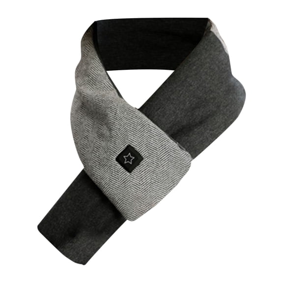 Duoif Neck Warmer, Heated Scarf for Women Rechargeable Intelligent Scarf Usb Cold Weather Scarf with Pộwệr Bẫnk with 3 Heating Auto Off Scarf for Women Grey