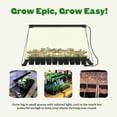 thumbnail image 5 of Epic Gardening Seed Starting Grow Light, Full-Spectrum LED with Adjustable Height for Indoor Seedlings, Energy-Efficient, Light with Timer (Small), 5 of 6