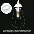 thumbnail image 5 of Uxcell E14 Light Socket Rings Lamp Shade Holder Adapter Ring White 8 Pack, 5 of 5