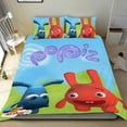 thumbnail image 1 of Popiz Bebé TV Conjunto de sábanas temático, trío de piezas, cómodo y amigable con la piel, diseño único, regalo de decoración para el hogar para familiares, amigos y fans,173cm *218cm, 1 of 6