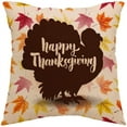 thumbnail image 2 of Fall Pillow Covers 18x18 Inch Set of 4 Harvest Pumpkins Leaves Autumn Holiday Rustic Linen Pillow Case Farmhouse Decorations Thanksgiving Fall Decor for Sofa Couch Indoor Outdoor, 2 of 5
