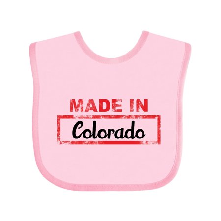 

Inktastic Made in Colorado stamp Gift Baby Boy or Baby Girl Bib