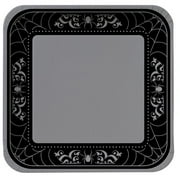 Seasonal Plt9 Sq Dd 8ct Black Wicked We
