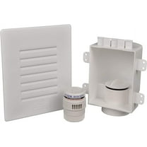 Studor 20381 Redi-Vent Air Admittance Valve with Recessed Box and Grill, White