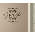 thumbnail image 3 of Home Sweet Home Wall Art Window Decal Vinyl Sticker, 23 x 18 , Chocolate, 3 of 3