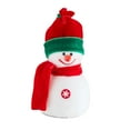 thumbnail image 4 of Muñeco de nieve de peluche decorativo para colgar en el árbol de Navidad, relleno de espuma y franela 14 cm x 7 cm x 7 cm, 4 of 9