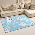 thumbnail image 2 of Coolnut Lightweight Soft Area Rugs 31x20 Inch, Funny Cartoon Kitten Floor Mat Doormat for for Rooms Entrance Hardwood Floor Living Room 2'7" x 1'8"） Nursery Rugs, 2 of 6