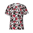 thumbnail image 3 of Naloa Cute Dog Men's T-Shirt Sport T-shirt Men's Basic Tee Casual Men's Shirt, Round Neck, Short Sleeves - Small, 3 of 5