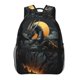 thumbnail image 1 of Fotbe Full Moon Black Dragon Mochila Casual con Estampado para Escuela, Viajes y Actividades al Aire Libre - Duradera, Ligera y Cómoda, 1 of 5