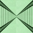 thumbnail image 1 of Ahgly Company Machine Washable Indoor Square Transitional Mint Green Area Rugs, 7' Square, 1 of 7