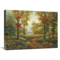 18 x 24 in. Early Autumn Path Art Print - Lazzara