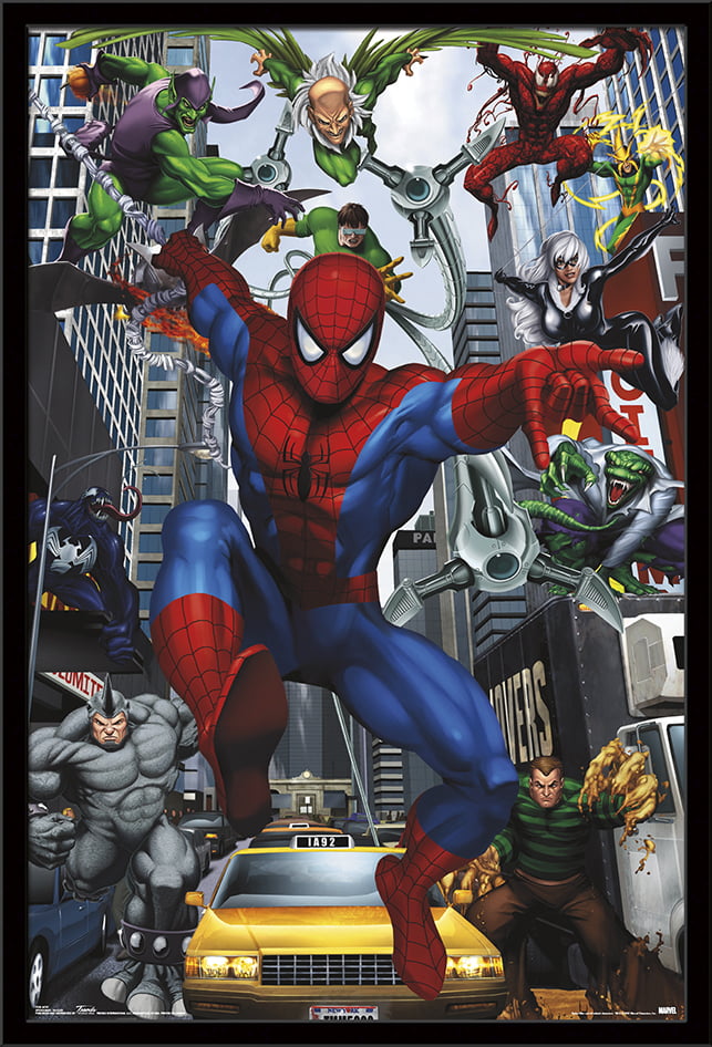 Spider-Man & Octopus TWO Frame or Hang 10x14 3D Lenticular Posters Prints 