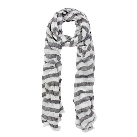 Pure Cotton Lightweight Striped Fashion Scarf