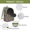 thumbnail image 4 of Boho Mandala Floral Print Backpack for Women & Men, Large Capacity Laptop Bookbag for College, Durable Daypack for School, Work Commute and Travel, Perfect Gift, 4 of 5