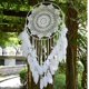 thumbnail image 2 of Atrapasueños bohemio grande, macramé de plumas blancas para colgar en la pared, decoraciones Vintage para el hogar, boda, círculo de 40cm y 115cm de largo, 2 of 5