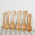 thumbnail image 4 of Soup Spoon Dining Heat Insulation Excellent Kids Cat Pig Dinner Soup Feeding Spoon, 4 of 5