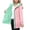 Green, variant on XUNKUSGA Women's Reversible Hooded Rain Jacket Lightweight Waterproof Hooded Windbreaker Jacket Women Casual Drawstring Waist Mid Length Outerwear Jackets with Pocket Red 2XL