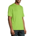 thumbnail image 3 of Champion Double Dry 4.1 oz. Interlock T-Shirt (CW22) Neon Lime Green, XL, 3 of 5