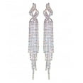 thumbnail image 3 of Pendientes largos con borlas de diamantes superbrillantes de lujo europeos y americanos, pendientes con personalidad exagerada para mujer, pendientes de joyería para las orejas, 3 of 6