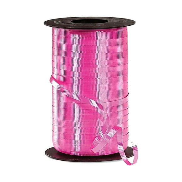 Listón Rulin Curling Curly Liso Colores Deco 400 Metros fucsia