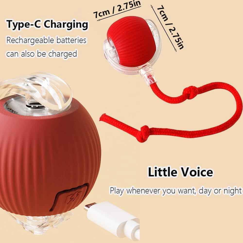 Interactive Cat Toys for Indoor Cats, Agility Move Cat Balls,Motion Activated Cat Balls, Cat Toys for Bored Indoor Cats