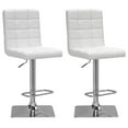 thumbnail image 1 of Tabouret de bar ajustable capitonné carré Xavier, 1 of 9