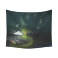 thumbnail image 3 of Tapiz de pared ABPHQTO Camino forestal Misterioso Con Luces Surrealistas 128x150 cm, 3 of 3