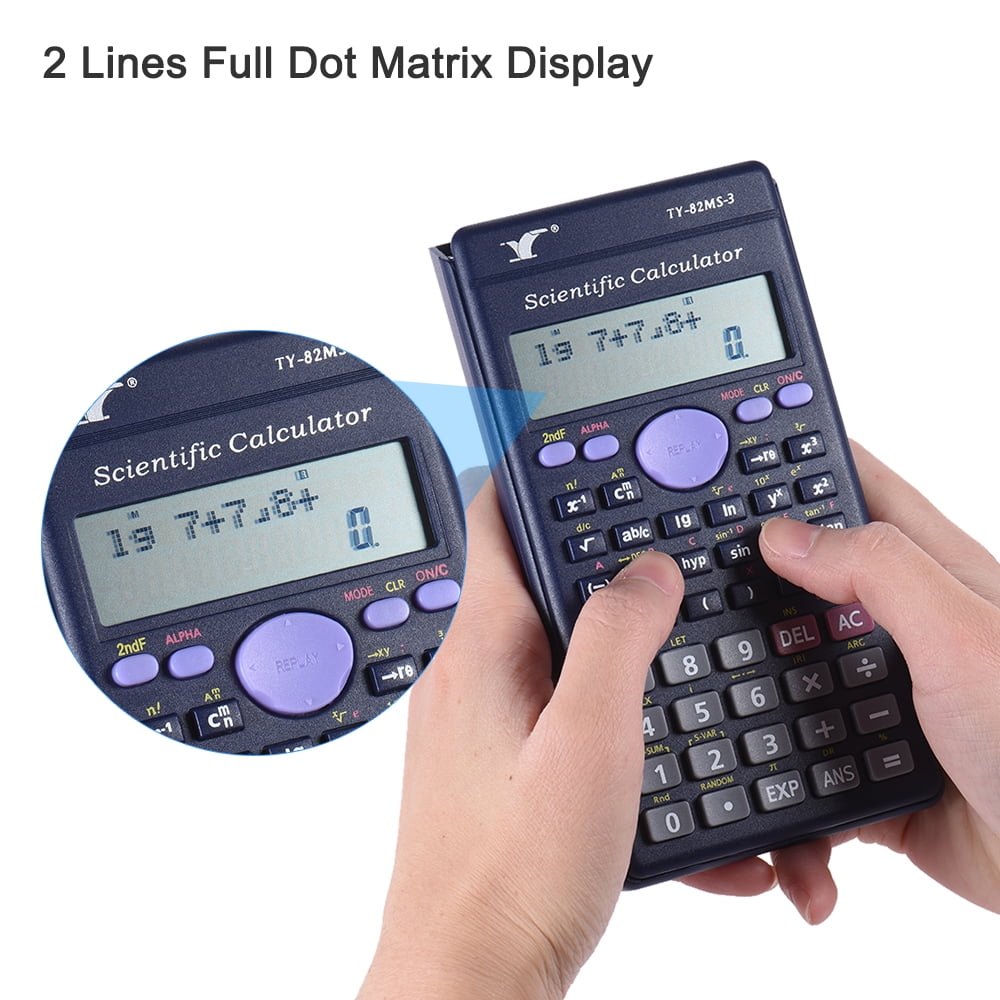 240 Functions 2 Line display Full scientific calculator for school exams home 