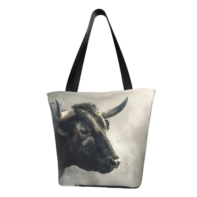Easygdp Mystical Bull in Fog Bolso de Hombro para Mujer, Bolso Bandolera y Cartera de Mano Elegante para Uso Diario