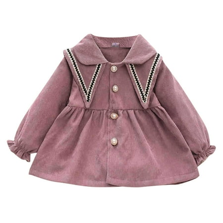

CLZOUD Semi formal Dresses for Girls Purple Cotton Blend Toddler Girls Winter Long Sleeve Fashion Dress Princess Dress for Kids Clothes 12
