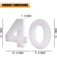thumbnail image 3 of xianlin-30.5cm Cardboard Number Fillable Charcuterie Board Sweet Tray Birthday Decorative Shaped Box (Number 40), 3 of 4