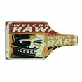 thumbnail image 1 of Tiki Bar Cutting Board, Welcome to Hawaii Tropical Bar Party Retro Style Grunge Signboard Picture Art, Decorative Tempered Glass Cutting and Serving Board, Wine Bottle Shape, Multicolor, by Ambesonne, 1 of 1