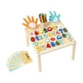 thumbnail image 1 of HILABEE Activity Table Birthday Gift Birthday Gifts Stem Kids Early Educational Toys Number Board, 1 of 9
