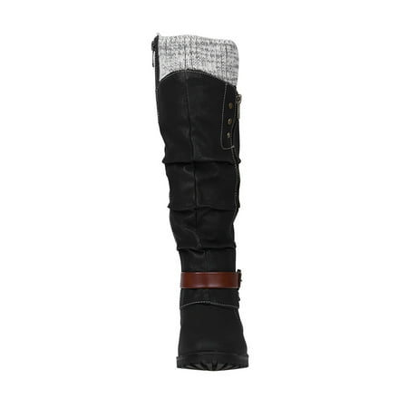 

Aayomet Boots For Women，Womens Cowboy Boots Leisure Boots Flat Women s Large Shoes Heels Mixed Size Black Cowboy Boots For Women