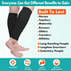 thumbnail image 5 of Medias Calcetines De Compresion Venosa Pantorrillas Hombre Color de piel, 5 of 5