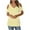 Yellow., variant on Akafmk Plus Size Womens Tops,Blouses for Women Summer Tops,Short Sleeve Tops Solid Color Loose Fitting V-neck Cold Shoulder Blouses Tunic Tops