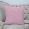 thumbnail image 4 of Pink 24x24 Pillow Covers Set of 2, Farmhouse Burlap Solid Pink Color Modern Linen Texture Throw Pillow Covers Decorative Couch Cushion Case, Microfiber Square Pillowcases for Bedroom Car Living Room, 4 of 7