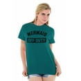 thumbnail image 5 of Mermaid Off Duty Cute Beach Lovers Women's Graphic T Shirt Tees Brisco Brands 3X, 5 of 6