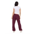 thumbnail image 5 of Forever 21 Women's Burgundy Low-Rise Fleece Jogger, XS, 5 of 6