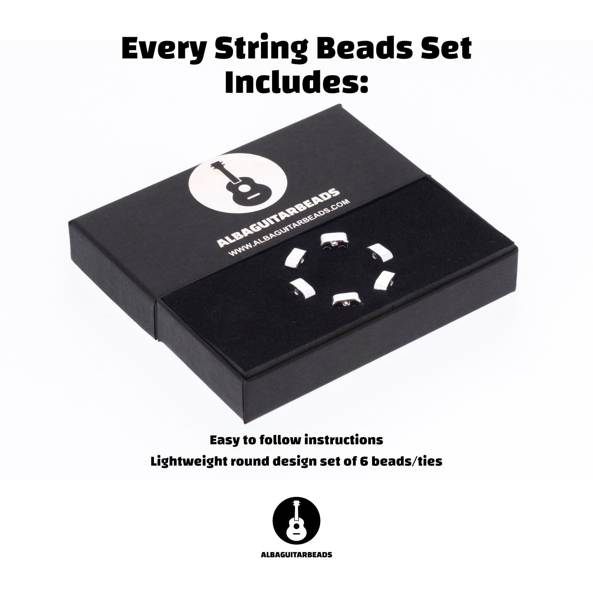 Silver Metal Classical Flamenco Acoustic Nylon Guitar String Beads