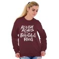 thumbnail image 3 of Rough Roads Beautiful Places Inspired Women Crewneck Sweatshirt Brisco Brands 5X, 3 of 6