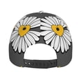 thumbnail image 4 of Baseball Cap, Keep Life Simple Daisy Flower Trucker Hats Women Dad Hat for Workouts - Baseball hat Adjustable Size, 4 of 7