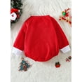 thumbnail image 3 of Qmyliery Baby Boys Girls Christmas Romper, Long Sleeve Crew Neck Santa Claus/Letters Tree Bodysuit for Casual Daily,0-18 Months, 3 of 8