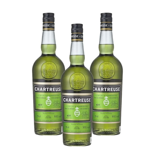 Pack De 3 Licor Chartreuse De Hierbas Verde 700Ml