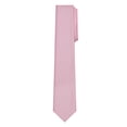 thumbnail image 3 of Jacob Alexander Men's Tone on Tone Houndstooth 2.5 inch Width Slim Neck Tie - Bridal Pink, 3 of 5