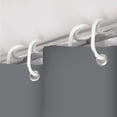 thumbnail image 4 of Juego de una sola pieza (gris claro, 180 x 180 cm) Juego de cortinas de ducha sin perforaciones Lona para baño de hotel Cortina de baño engrosada Cortina divisoria para baño, molde para cortina de duc, 4 of 5