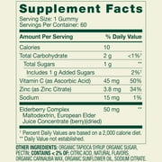 Spring Valley Elderberry Adult Gummies Dietary Supplement, 50 mg, 60 Count