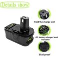 thumbnail image 5 of 2Pack For Ryobi One+ Plus P104 18V 4.0AH Lithium-ion Battery P108 P104 P106 P109, 5 of 7