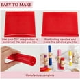 thumbnail image 4 of 63Pcs/Set Beeswax Candle Making Kit 6-Color Beeswax Sheets for DIY Candle Making DIY Beewax Candle Rolling Kit Beeswax Sheets with Candle Wicks Glass Candle Holder for DIY DIY Craft - 7.9x7.9 Inch, 4 of 6