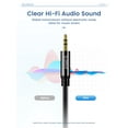 thumbnail image 4 of ORICO Audio Stereo Cable 3.5mm To 2 RCA Cable Male To Female Connectors Blue 3.28Ft, 4 of 8